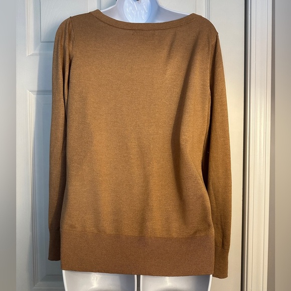 BANANA REPUBLIC Silk Cashmere Sweater Small Camel - Picture 5 of 7